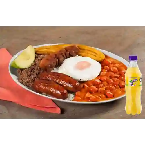 Combo Bandeja Paisa + Quatro Original 400ML