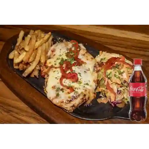 Combo Pechuga de Pollo Gratinada +Cocacola Orig 600ML