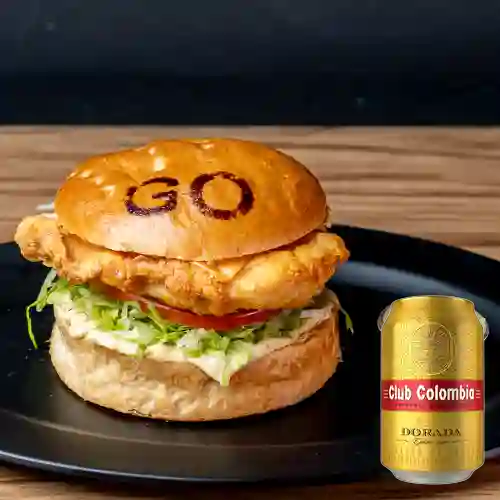 Combo Go Pollo + Club Colombia Dorada 355 ml