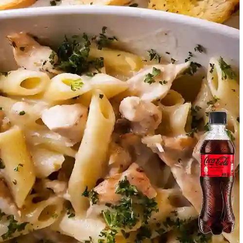 Combo Pastas Carbonara + Coca Cola Sin Azúcar 400 ml