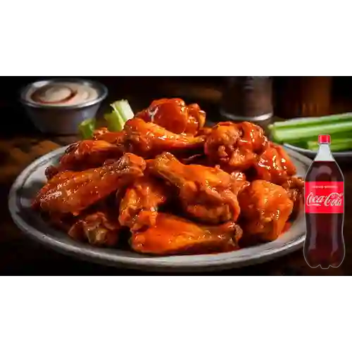 Combo Alitas X 12 Piezas + Coca Cola Original 2.5 L