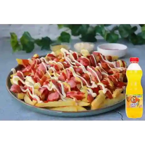 Combo Salchipapas + Hit Naranja Piña 500 ml