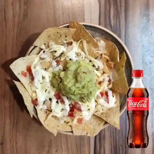Combo Nachos (C/ 2 Carnes) + Cocacola Orig 400ml