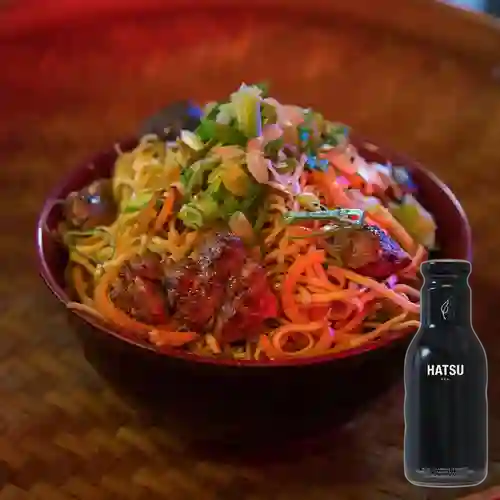 Combo Noodles De Pork Belly + Hatsu Negro 400 ml