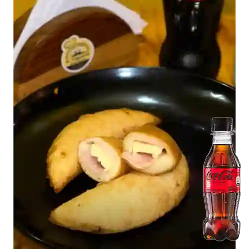 Empanada de Jamón&Queso 15cm +Cocacola S/az 250ML