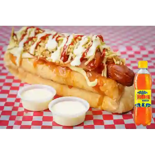Combo Perro Ranchero Especial + Colombiana 250 ml
