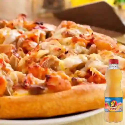 Combo Pizza Pollo y Barbacoa + Hit Mango 500 ml