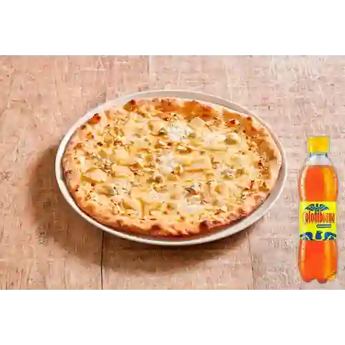 Combo Pizza 5 Formaggi Pequeña + Colombiana 400 ml
