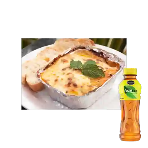 Combo Lasaña Mixta + Fuze Tea Limón 400ML
