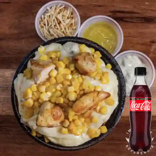 Combo Desgranado Pollo Suizo +cocacola S/az 400ml