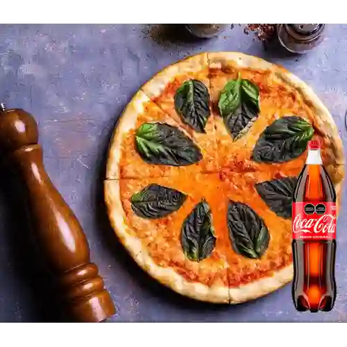 Combo Pizza Mediana Margarita + Coca Cola Original 1.5 l