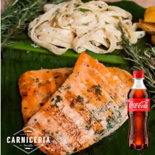 Combo Salmón Parrilla Finas Hierbas + Cocacola Orig 400ml