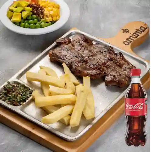 Combo Carne a la Parrilla + Coca Cola Original 600ML
