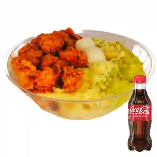 Combo Papas Pollo + Coca Cola Original 250 ml