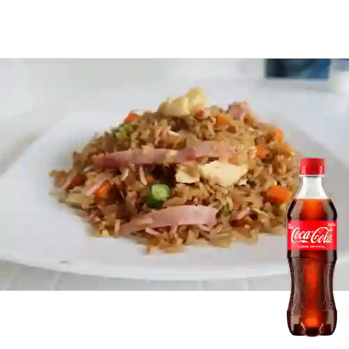 Combo Arroz Chiken Wok + Coca Cola Original 400 ml