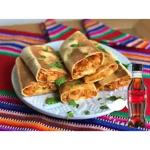 Combo Burrito de Pollo + Coca Cola Sin Azúcar 250ML