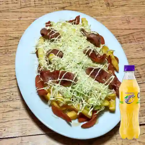 Combo Salchipapa Especial + Quatro Original 400ML