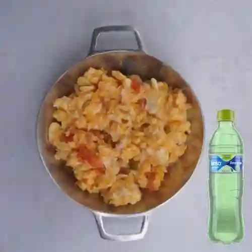 Huevos c/ Hogao (Aliños) + Brisa Lima Limón 600ml