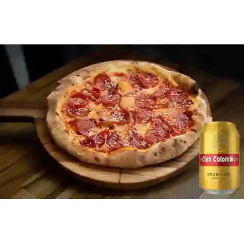 Combo Pizza Tayrona + Club Colombia Dorada 355 ml