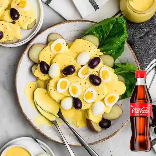 Combo Papas en Salsa Huancaína +Cocacola Orig 300ML