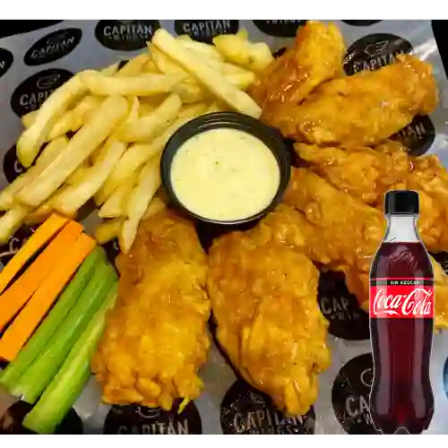 Combo Tenders X6 + Coca-cola Sin Azúcar 400 ml