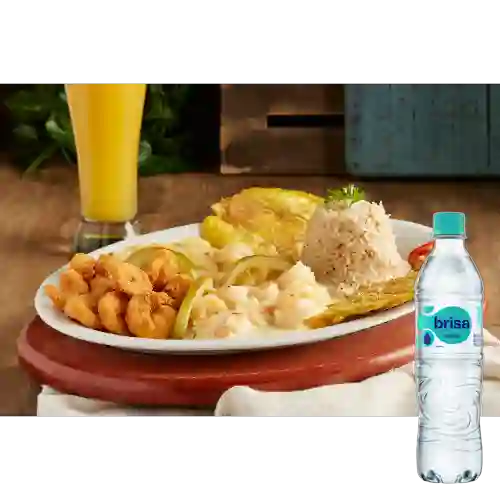 Combo Triple de Camarón + Brisa Sin Gas 600ML
