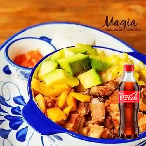 Combo Cazuela de Frijol + Coca Cola Original 400 ml