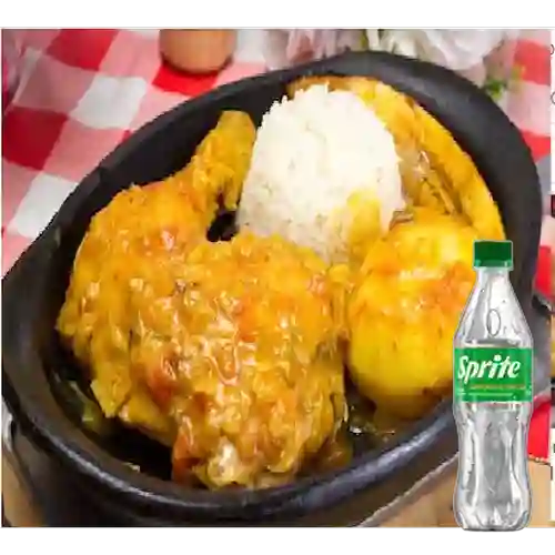 Combo Pierna Pernil en Salsa + Sprite Original 400ml