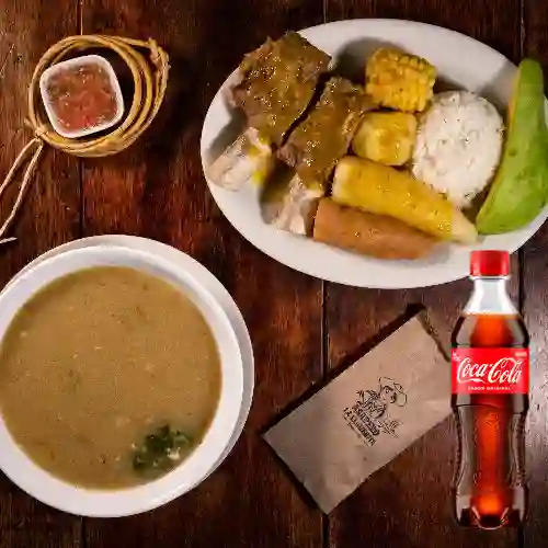 Combo Sancocho de Costilla + Coca Cola Original 400 ml