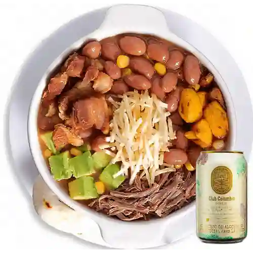 Combo Cazuela Tradicional +Club col. Dorada 330 ml
