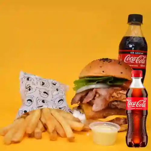 Combo Hamburguesa Filomón + Coca-Cola Sabor Original 400 ml