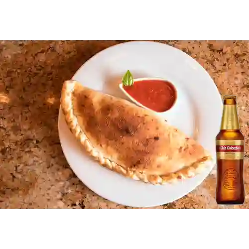 Combo Calzone Charcutería + Club Col. Dorada 330ml