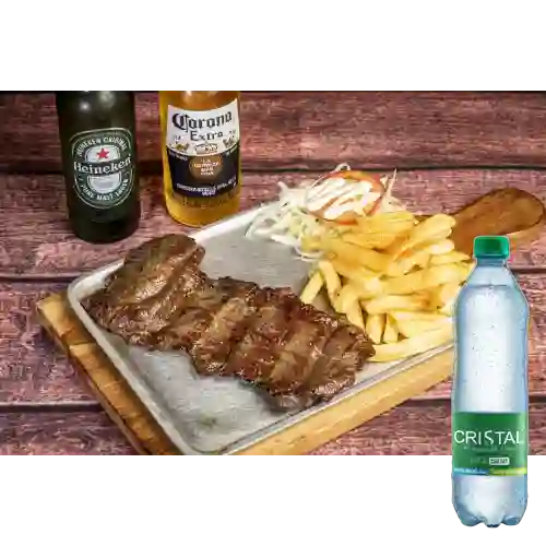 Combo Churrasco + Cristal Con Gas 500 ml