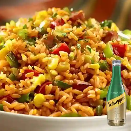 Combo Arroz Paisa Personal +Schweppes Ginger Ale 300ML