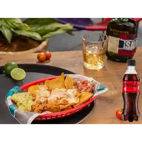 Combo Nachos Cochinita + Coca Cola Sin Azúcar 400 ml
