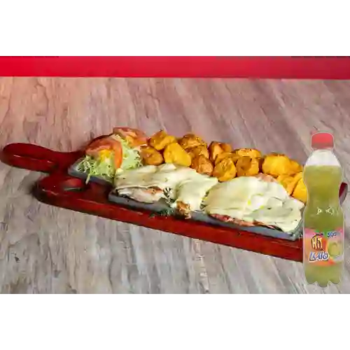Combo Filete de Pollo Gratinado + Hit Lulo 500 ml