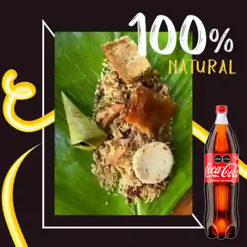 Combo Lechona Extragrande + Coca Cola Original 1.5 L