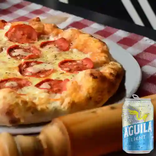 Combo Pepperoni + Aguila Light 355 ml