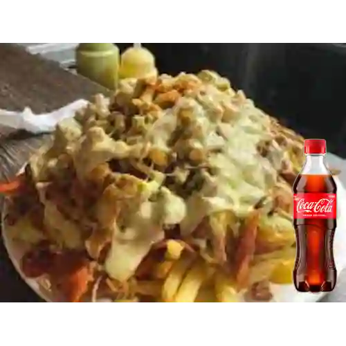 Combo Salchi con Todo + Coca Cola Original 400 ml