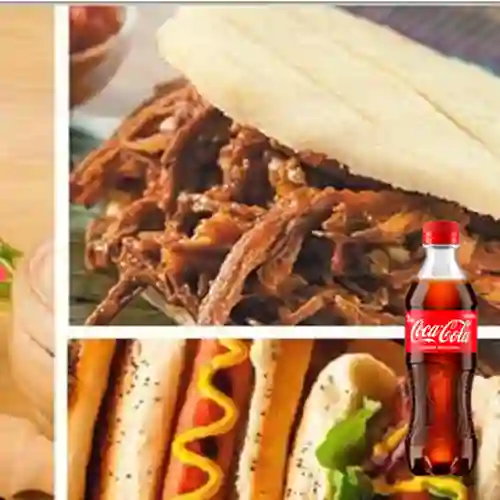 Combo Arepa Craft Desmechada +Cocacola Orig 400ml