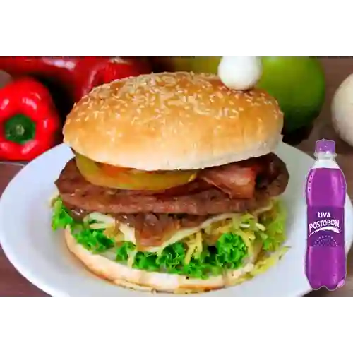 Combo Hamburguesa Especial + Postobon Uva 400 ml
