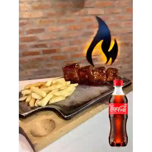 Combo Costillas Bbq + Coca Cola Original 400 ml