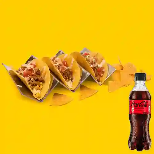 Combo Tacos de Birria + Coca Cola Sin Azúcar 400 ml