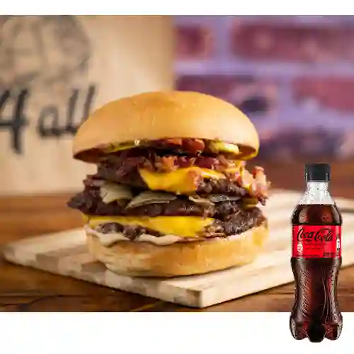 2x1 Triple Smash Bacon Cheese Burger +CocaCola s/az 400ml