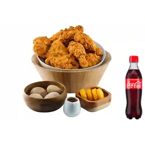 Combo 1 Pollo Broaster +Cocacola Orig 400ml