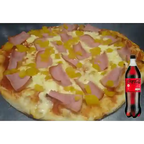 Combo Pizza Hawaiana Grande +Cocacola S/az 1.5L