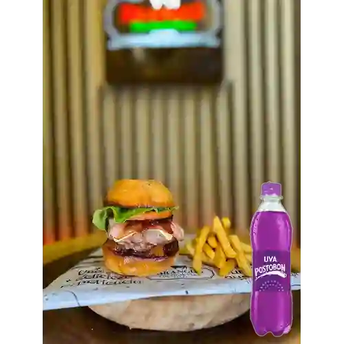 Combo Hamburguesa Latina + Postobon Uva 400 ml