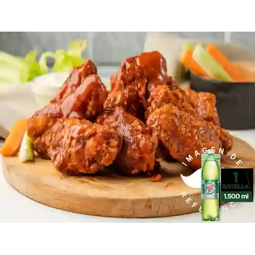 Combo Alitas X 24 + Ginger Ale 1.5 l