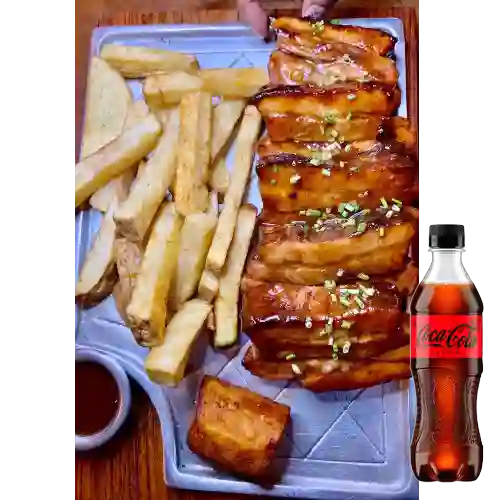 Combo Costillas BBQ + Coca-Cola ZERO 400ml