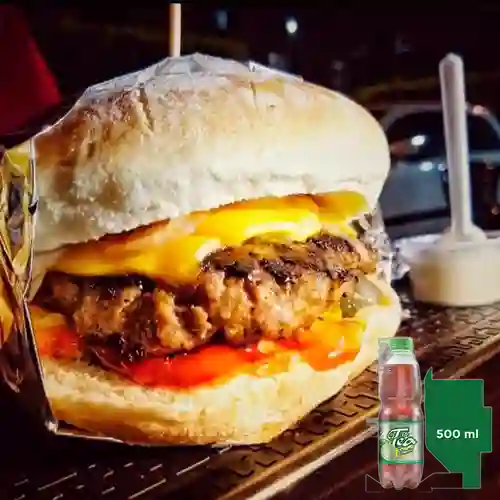 Combo Hamburguesa Americana + Mr Tea Limón 500 ml